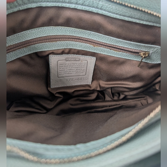 Coach Madison Vintage 4410 Mint Green Handbag Brass Hardware - Picture 6 of 9
